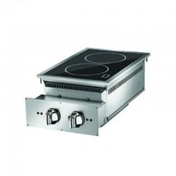 Plaque de cuisson à induction - 2 zones - Largeur 400 mm - Gamme QUEEN 700 - 90QPCIND401 - Baron