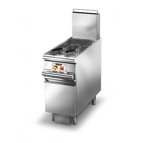 Friteuse gaz monobloc- 23 L - EVO - Largeur 400 mm - Gamme QUEEN 900 - 90QFREVG423 - Baron