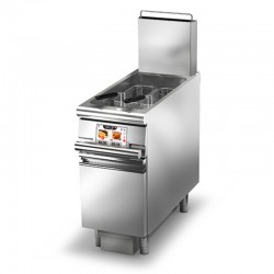 Friteuse gaz monobloc - Filtrage huile - 23 L - EVO - Largeur 400 mm - Gamme QUEEN 900 - 90QFREVG423F - Baron