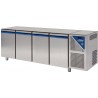 Table réfrigérée positive - Sans groupe - 816 L - 4 portes pleines - Prof. 800 - 600 x 400 - Sans dessus - TP804SGSD-3 - Dalmec