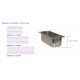 Table snack positive +4/+10°C - Avec vitrine - 2 portes pleines - Prof. 800 - 600 x 400 - PS802V-3 - Dalmec