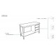 Table centrale inox profondeur 600 mm - Sans étagère - Longueur 1000 mm - TTC610T