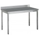 Table adossée inox profondeur 600 mm - Longueur 800 mm - Sans étagère - TA608T