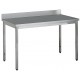 Table adossée inox profondeur 600 mm - Longueur 1400 mm - Sans étagère - TA614T