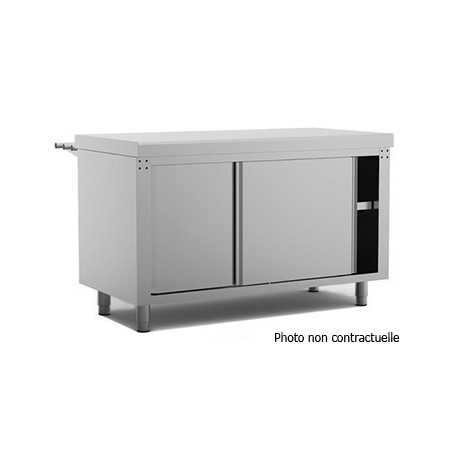 Meuble neutre avec portes coulissantes stratifié - SELF-SERVICE 750 - SEN2175-S - Nosem