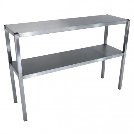 Etagère du chef à poser en inox - 2 niveaux - Profondeur 300 mm - Longueur 1200 mm - ECP12302