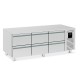 Soubassement réfrigéré positif avec 6 demi-tiroirs - 150 L - BRU216-2 - Nosem