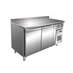 Table réfrigérée positive 313 L - Avec dosseret - 2 portes - Avec groupe logé - GN2201TN