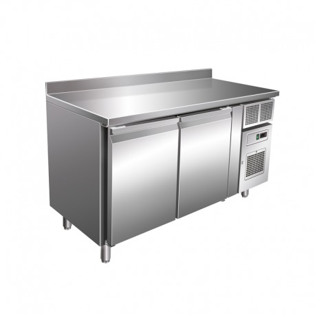 Table réfrigérée positive 313 L - Avec dosseret - 2 portes - Avec groupe logé - GN2201TN