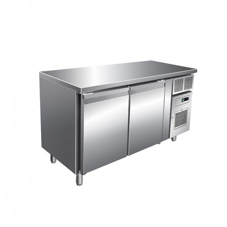 Table réfrigérée négative 313 L - GN 1/1 - 2 portes - Sans dosseret - Avec groupe logé - GN2101BT