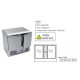 Saladette réfrigérée positive 257 L - 2 portes - Avec groupe logé - S9001