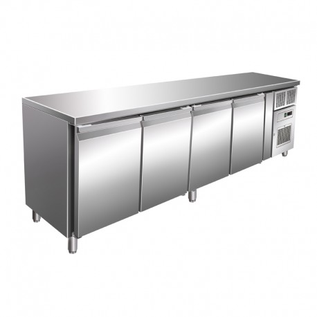 Desserte réfrigérée positive 511 L - 4 portes - Avec groupe logé - Sans dosseret - SN4101TNB