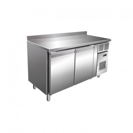 Table réfrigérée positive 313 L - Avec dosseret - 2 portes - Avec groupe logé - GN2201TNA