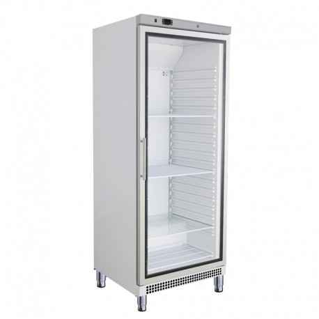 Armoire réfrigérée positive +2/+8°C laquée blanche - 1 porte vitrée - 600 L - A601TNVA - Nosem