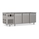 Tables réfrigérées pâtissières positives +2/+8 °C - Dessus granit - Avec groupe logé - Prof. 810 mm - 3 portes - TP3PDG