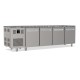 Tables réfrigérées pâtissières positives +2/+8 °C - Dessus granit - Avec groupe logé - Prof. 810 mm - 4 portes - TP4PDG