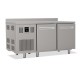 Tables réfrigérées pâtissières positives - Dessus inox - Avec dosseret - Avec groupe logé - Prof. 810 mm - 2 portes - TP2P