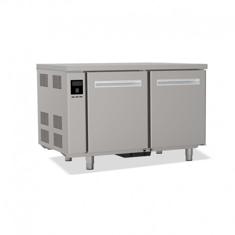 Tables réfrigérées pâtissières positives +2/+8 °C - Dessus inox - Sans groupe logé - Prof. 810 mm - 2 portes - TP2PSGC