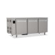 Tables réfrigérées pâtissières positives +2/+8 °C - Dessus inox - Sans groupe logé - Prof. 810 mm - 3 portes - TP3PSGC