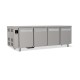 Tables réfrigérées pâtissières positives +2/+8 °C - Dessus inox - Sans groupe logé - Prof. 810 mm - 4 portes - TP4PSGC