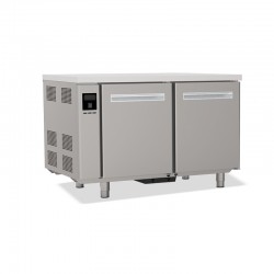 Tables réfrigérées pâtissières positives - Sans dessus - Sans groupe logé - Prof. 810 mm - 2 portes - TP2PSGSD