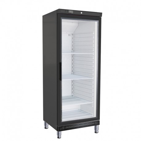 Armoire réfrigérée positive +2/+8°C noire - 1 porte vitrée - 600 L - A601TNVB - Nosem