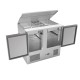 Mini saladette réfrigérée positive GN 1/1 257 L - Prof. 700 mm - 2 portes - S9001V