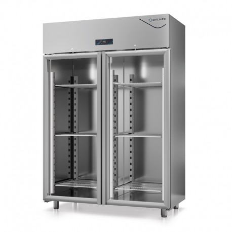 Armoire positive sans groupe 1200 L - 2 portes vitrées - DALMEC - DA1200PSGV-4