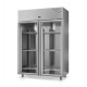 Armoire GN 2/1 positive sans groupe 1400 L - 2 portes vitrées - DALMEC - DA1400PSGV-4