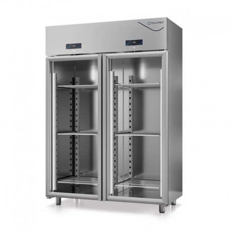 Armoire double température GN 2/1 groupe logé 1400 L - 2 portes vitrées - DALMEC - DA1400PNV-4