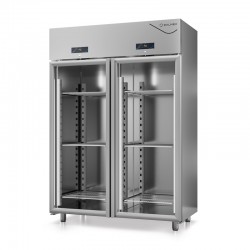 Armoire double température GN 2/1 sans groupe 1400 L - 2 portes vitrées - DALMEC - DA1400PNVSG-4