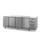 Table réfrigérée positive sans dessus - Prof. 600 - 325 x 430 groupe logé - 4 portes - DALMEC - SN604SD-4
