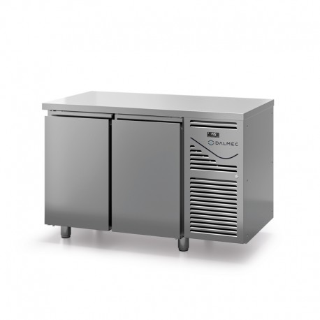 Table réfrigérée négative sans dosseret - Prof. 600 - 325 x 430 groupe logé - 2 portes - DALMEC - SN602NC-4