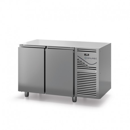 Table réfrigérée négative sans dessus - Prof. 600 - 325 x 430 groupe logé - 2 portes - DALMEC - SN602NSD-4