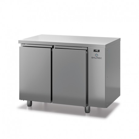 Table réfrigérée positive sans dosseret - Prof. 600 - 325 x 430 sans groupe - 2 portes - DALMEC - SN602SGC-4