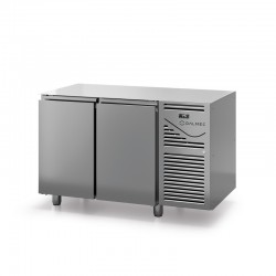 Table réfrigérée négative sans dessus - Prof. 800 - 400 x 600 - Groupe logé - 2 portes - DALMEC - TP802NSD-4