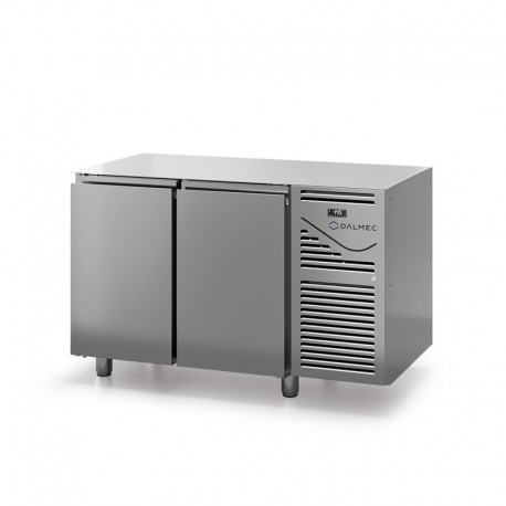 Table réfrigérée négative sans dessus - Prof. 800 - 400 x 600 - Groupe logé - 2 portes - DALMEC - TP802NSD-4