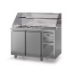 Saladette avec vitrine haute - Prof. 700 - GN 1/1 - Groupe logé - 2 portes - DALMEC - SAL702VH-4