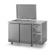 Saladette avec couvercle - Prof. 700 - GN 1/1 - Sans groupe - 2 portes - DALMEC - SAL702SGC-4
