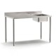 Table du chef adossée sans étagères PROF. 700 MM - LONG. 2000 MM - Bac à droite - NOSEM - TACFD720I