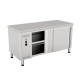 Meuble chaud central - PROF. 700 MM - LONG. 2000 MM - Double face - NOSEM - TCH20DFI