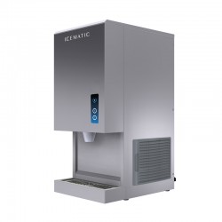 Distributeur deau et de glace sur table - Petits glaçons nuggets - 190 KG - Série T - ICEMATIC - TD20010