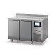 Table de fermentation avec dosseret - PROF. 800 - 400 X 600 - 2 Portes pleines - DALMEC - TF702-4