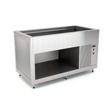 Cuve réfrigérée froid statique - Acier inoxydable - 5 Bacs GN 1/1 - ROCAM - OMNIA5RSST