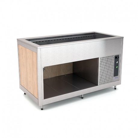 Cuve réfrigérée à ventilation assistée - Bois stratifié - 4 Bacs GN 1/1 - ROCAM - OMNIA4RV