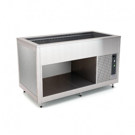 Cuve réfrigérée à ventilation assistée - Acier inoxydable - 5 Bacs GN 1/1 - ROCAM - OMNIA5RVSST