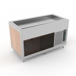 Cuve à ventilation assistée avec évaporateur - Bois stratifié - 3 Bacs GN 1/1 - ROCAM - OMNIA3RVE
