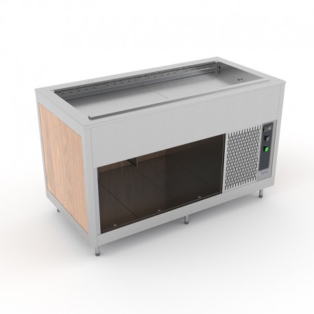Cuve à ventilation assistée avec évaporateur - Bois stratifié - 5 Bacs GN 1/1 - ROCAM - OMNIA5RVE