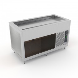 Cuve à ventilation assistée avec évaporateur - Acier inoxydable - 3 Bacs GN 1/1 - ROCAM - OMNIA3RVESST