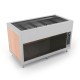 Meuble chaud bain-marie à sec - Bois stratifié - 2 Bacs GN 1/1 - ROCAM - OMNIA2DRY
